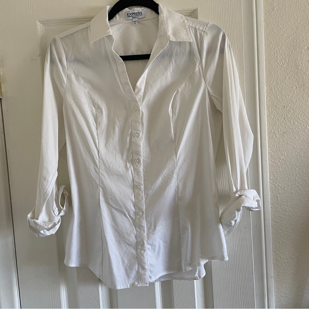 White button down